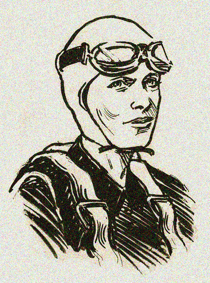 432x581 Stephen Snider - Amelia Earhart Sketch