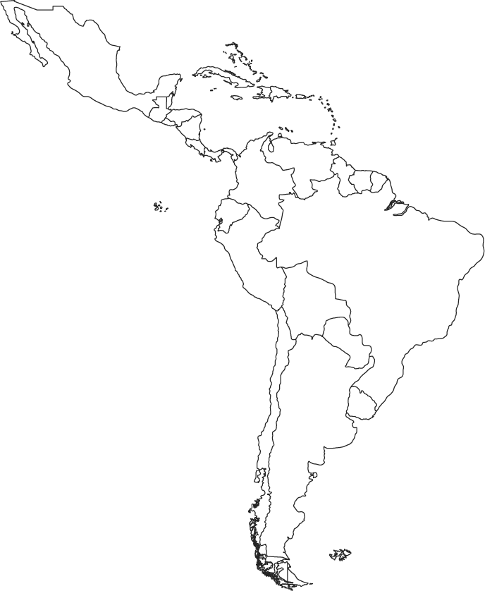 688x838 Latin America Outline Map - America Map Sketch