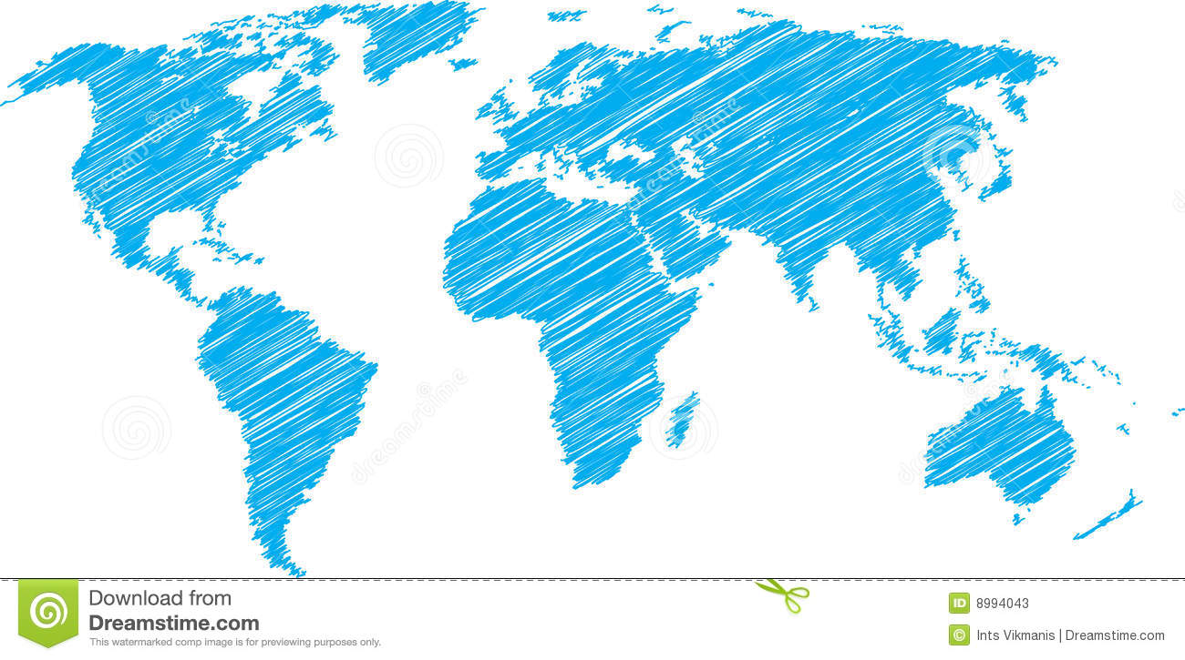1300x725 World Map Sketch - America Map Sketch