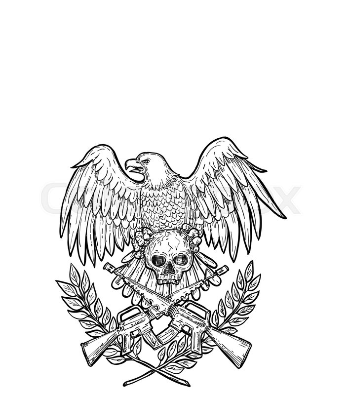 707x800 Drawing Sketch Style Illustration Of An American Bald Eagle With - American Bald Eagle Sketches