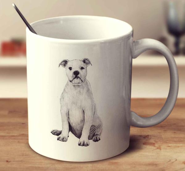 600x556 American Bulldog Sketch Mug - American Bulldog Sketch
