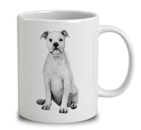 480x445 American Bulldog Sketch Mug Empire - American Bulldog Sketch