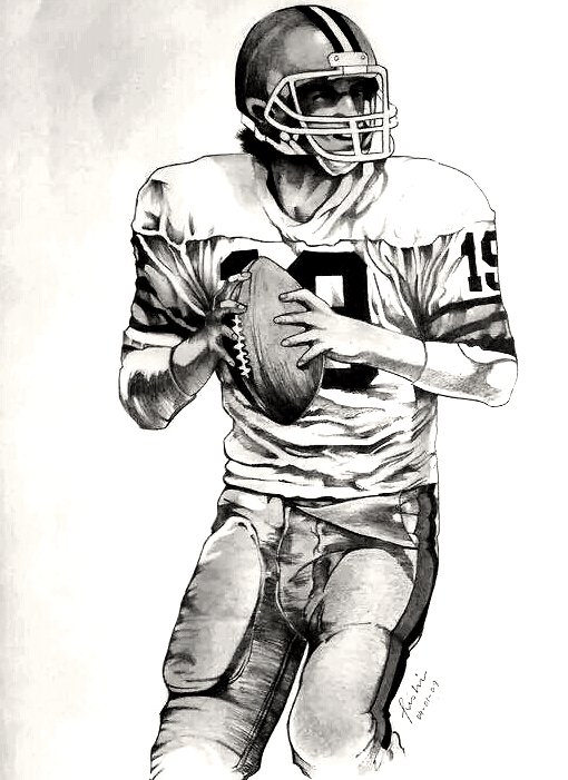 510x701 Football !!! The American Way Graphite Pencil On A4 - American Football Sketch