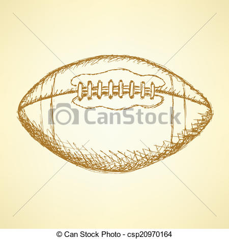 450x470 Sketch American Football Balll, Vector Background. Sketch... Clip - American Football Sketch