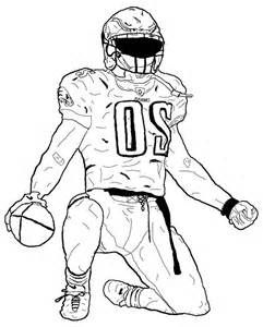 241x300 American Football Player Coloring Pages Sketch Template Sports - American Football Sketch