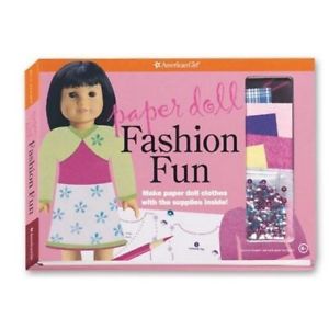 300x300 New American Girl Paper Doll Fashion Fun Book Activity Sketch Ebay - American Girl Doll Sketch