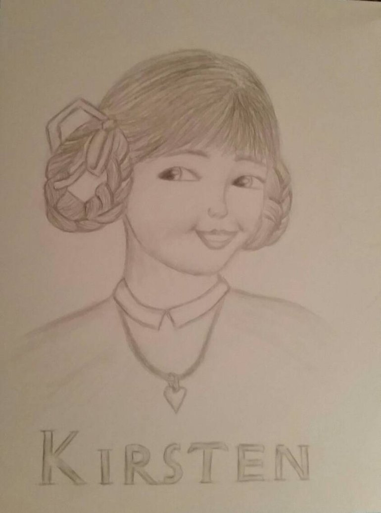 770x1038 Sketch Of Kirsten American Girl Doll By Paws1528 - American Girl Doll Sketch