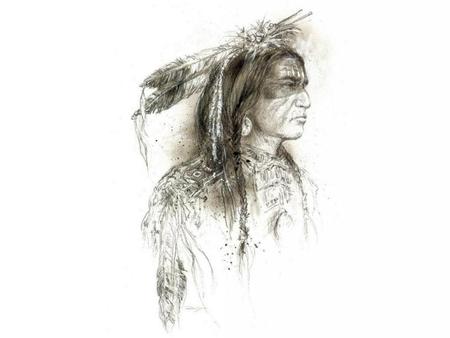 450x338 Native American Pencil Sketch - American Indian Sketches