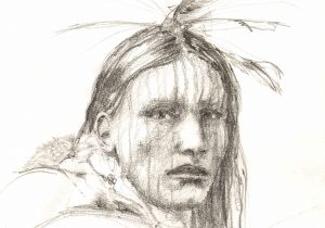 300x210 Native American Pencil Sketches Pencil Drawings Pencil Drawings - American Indian Sketches