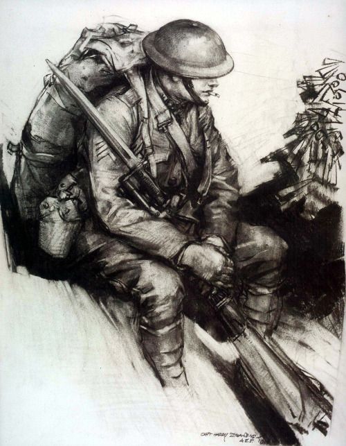500x643 Drawing Of An American Soldier Of World War I Us Army 1890 - American Soldier Sketch
