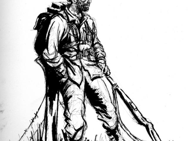 640x480 Drawn Soldier American Soldier 6 - American Soldier Sketch