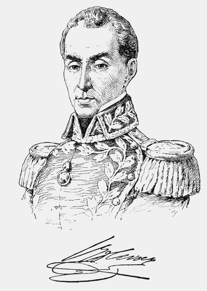 712x1000 Simon Bolivar (1783 1830) Nsouth American Soldier Statesman And - American Soldier Sketch