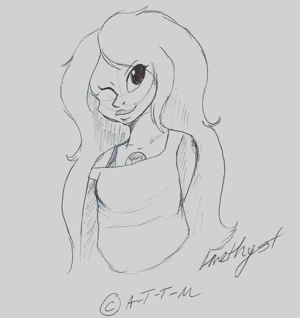 1024x1088 Amethyst Sketch Weasyl - Amethyst Sketch