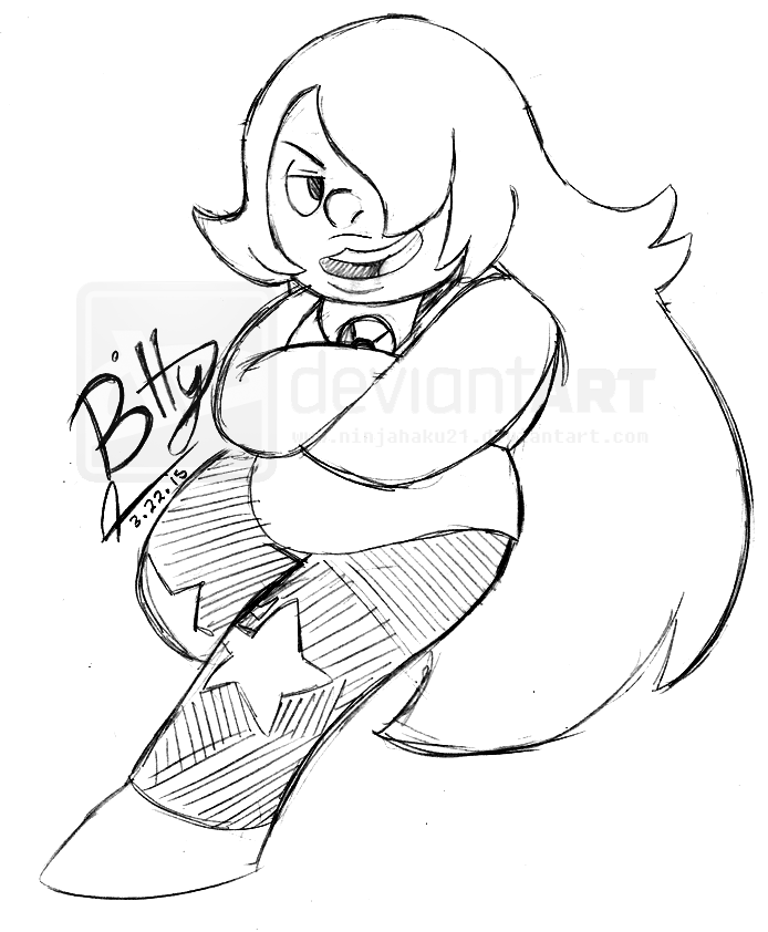 694x842 Steven Universe Amethyst Sketch By Ninjahaku21 - Amethyst Sketch