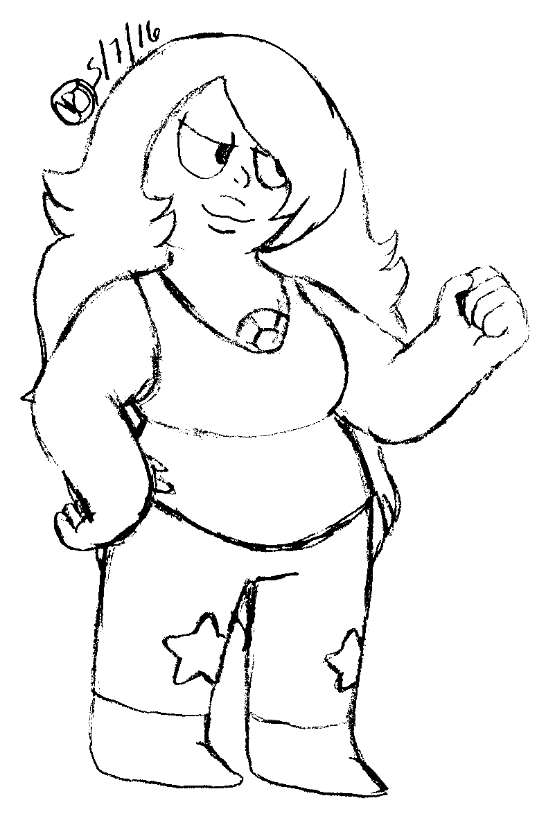 775x1187 Amethyst Sketch [2016] By Raineoushine - Amethyst Sketch