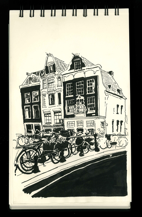 500x762 Amsterdam Sketch Book 5 Jamie Tweddell Painting - Amsterdam Sketch