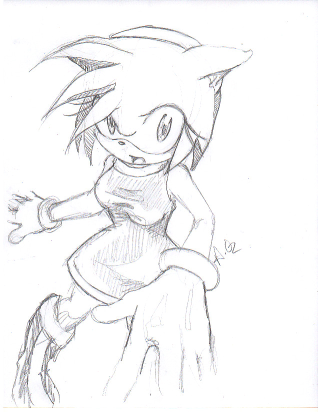 636x824 Amy Rose Sketch By Xxdark Angel Rosexx - Amy Rose Sketch