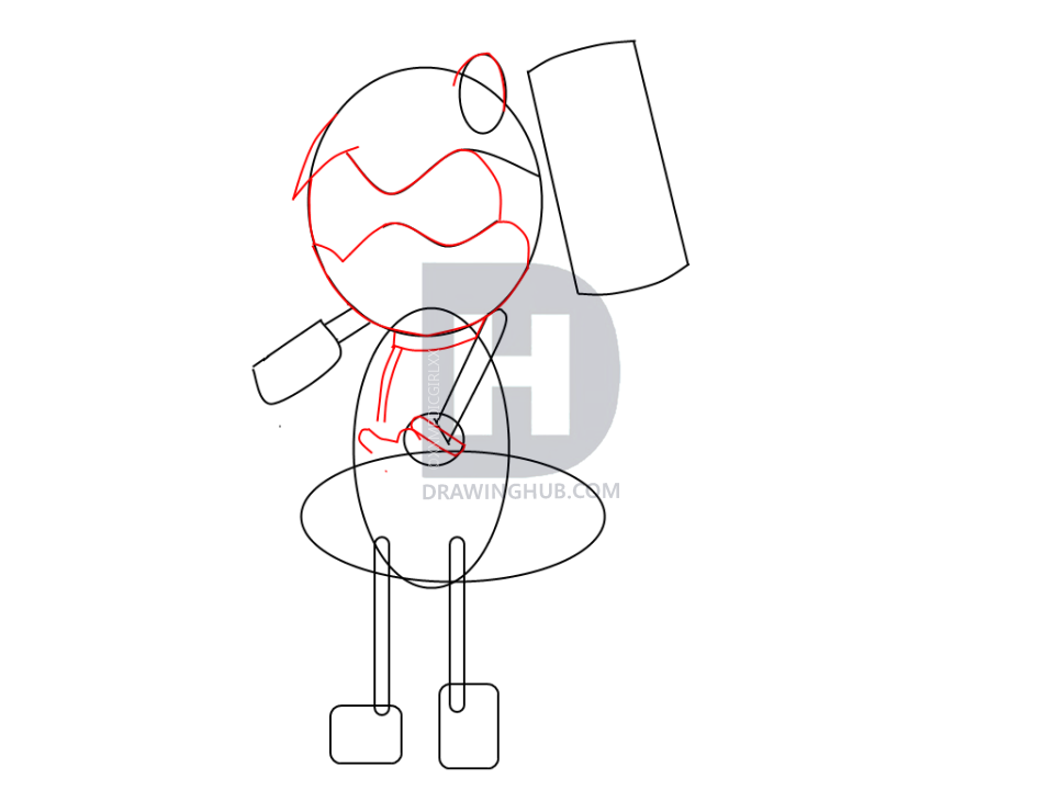 960x720 How To Draw Amy Rose, Step By Step, Drawing Guide, By - Amy Rose Sketch