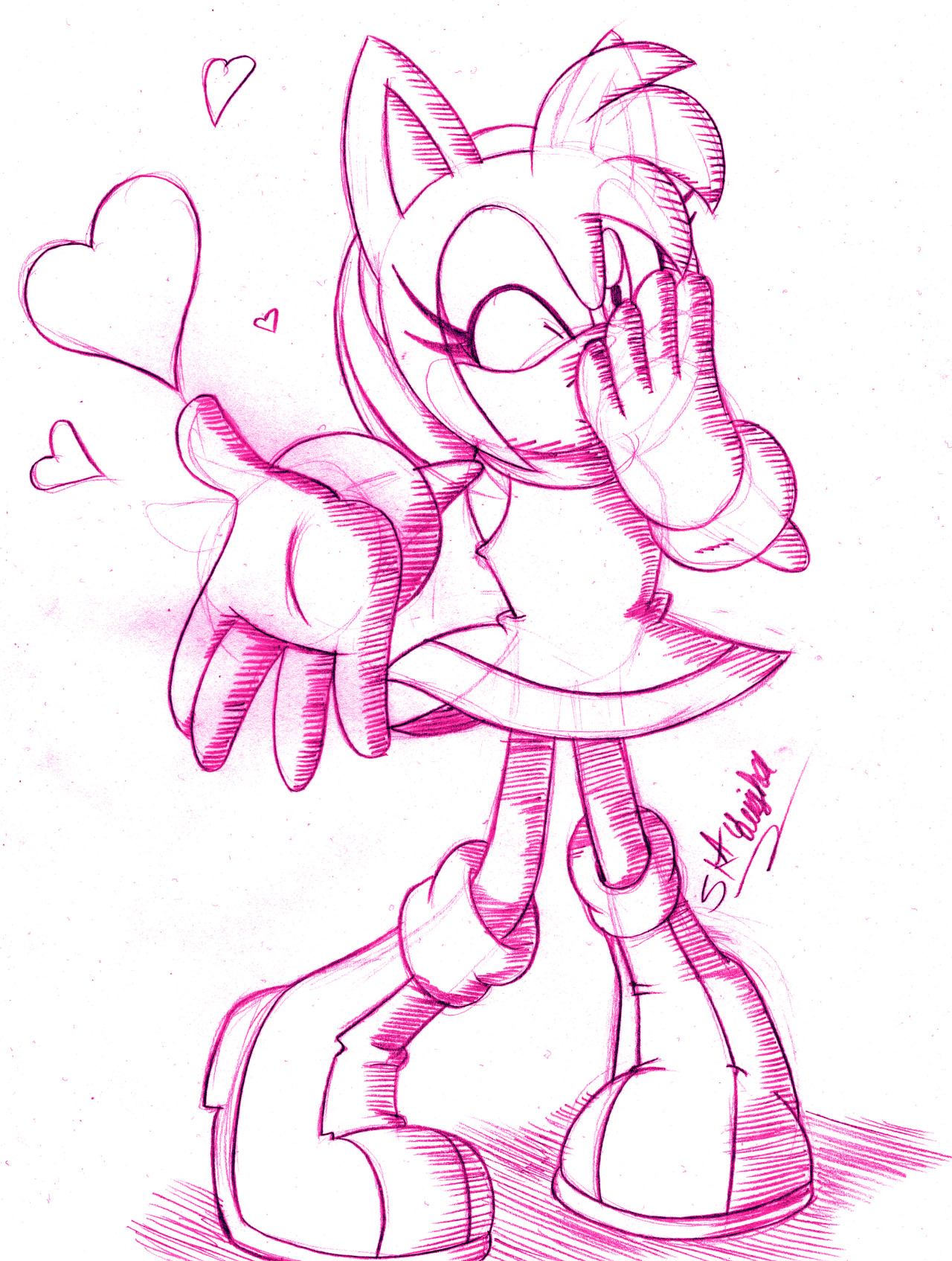 1280x1695 Unable To Take Commissions Until June 27th Amy Rose Sketch - Amy Rose Sketch