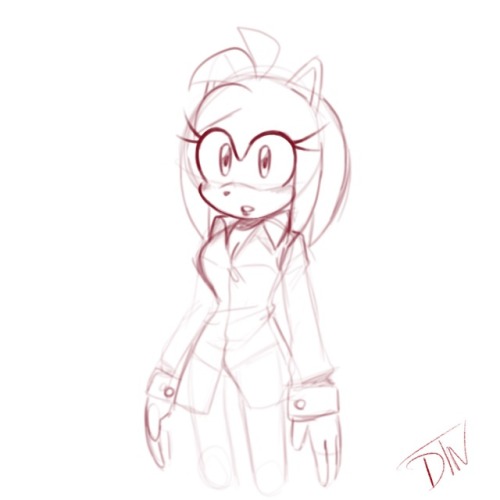 500x500 Amy Rose Lady Of The Lake Tumblr - Amy Rose Sketch
