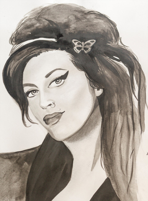 498x674 Amy Winehouse - Amy Winehouse Sketch
