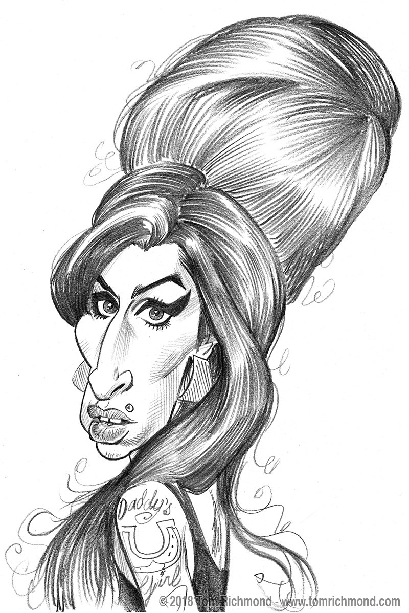 800x1198 Richmond Illustration Inc. - Amy Winehouse Sketch