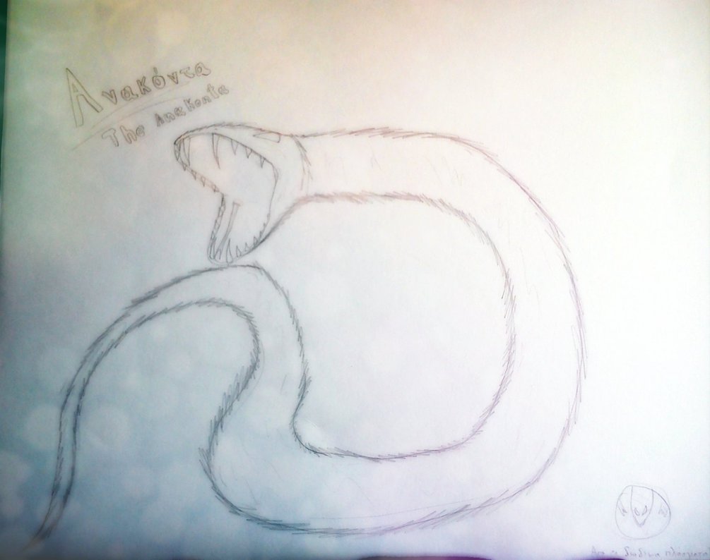 1005x794 Anaconda Sketch ( Of Th 12 Creatures) By Helen M123 - Anaconda Sketch
