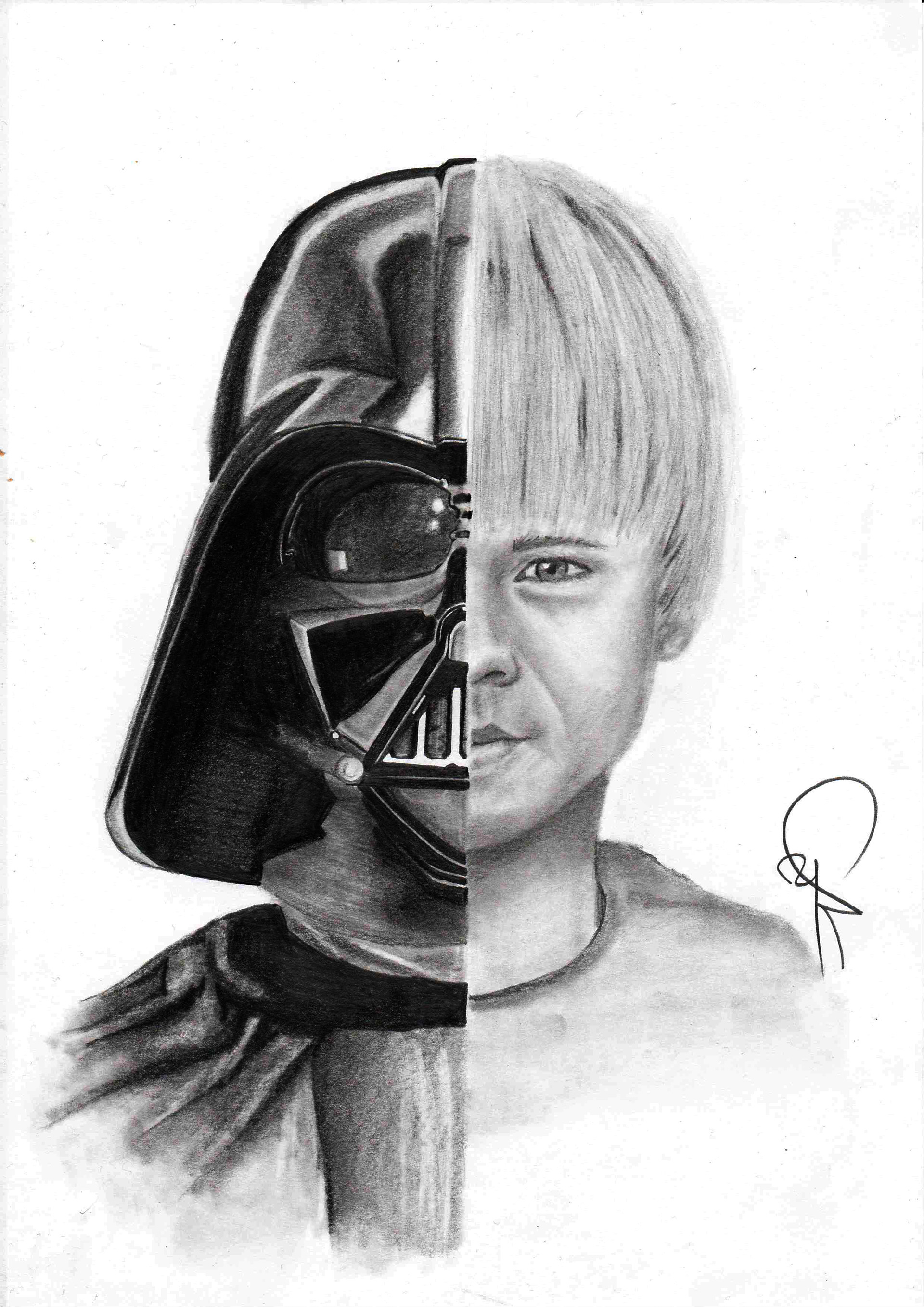 1920x2715 Artstation - Anakin Skywalker Sketch