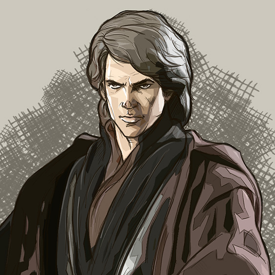 Anakin Skywalker Sketch at PaintingValley.com | Explore collection of ...