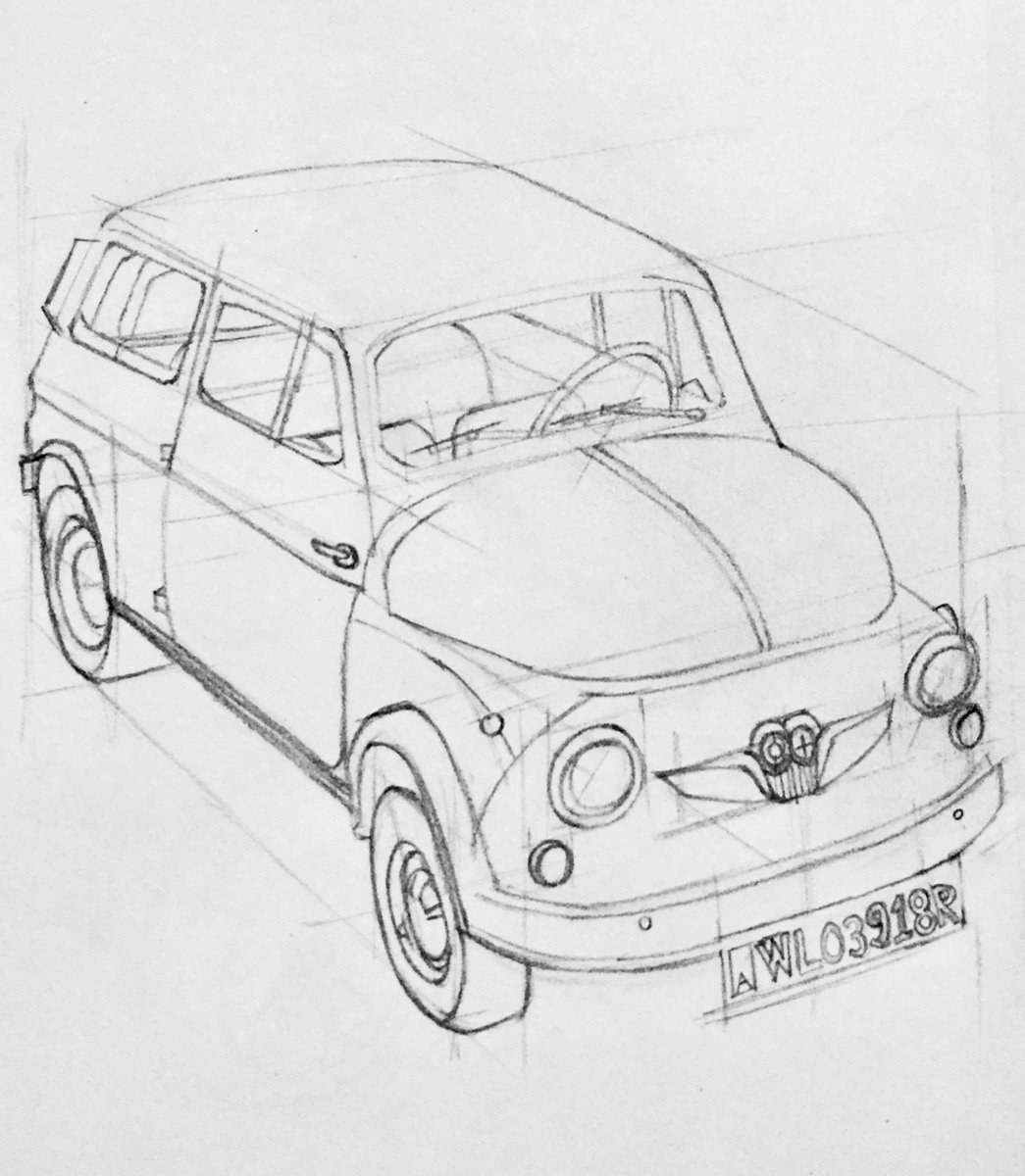 1045x1200 Michael Hui On Twitter Some Cars Drawn Today For - Analytical Sketches