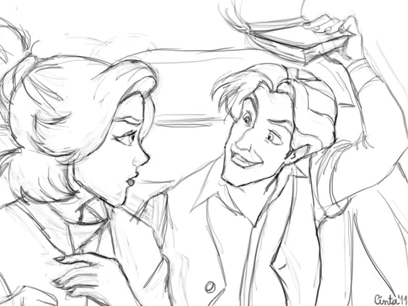 800x600 Anastasia And Dimitri Sketch By ~atnica Movies - Anastasia Sketch