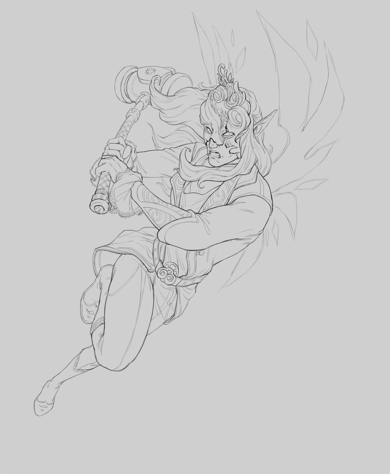 1319x1600 Artstation - Anastasia Sketch