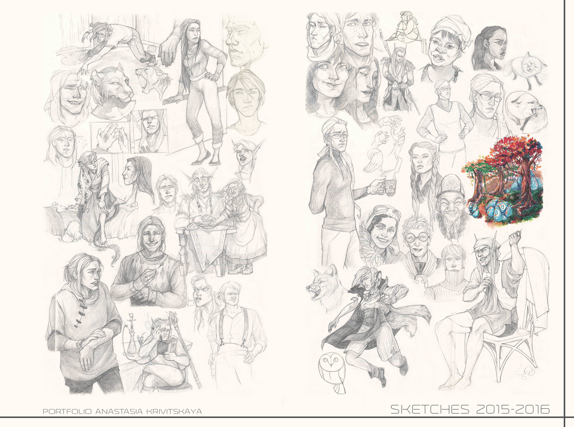 1920x1430 Artstation - Anastasia Sketch