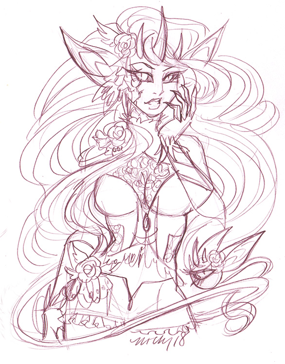 586x750 Denos Anastasia Sketch By Nickyflamingo - Anastasia Sketch