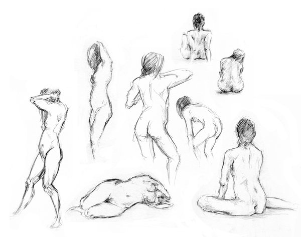 600x473 Female Anatomy - Anatomy Sketch Practice