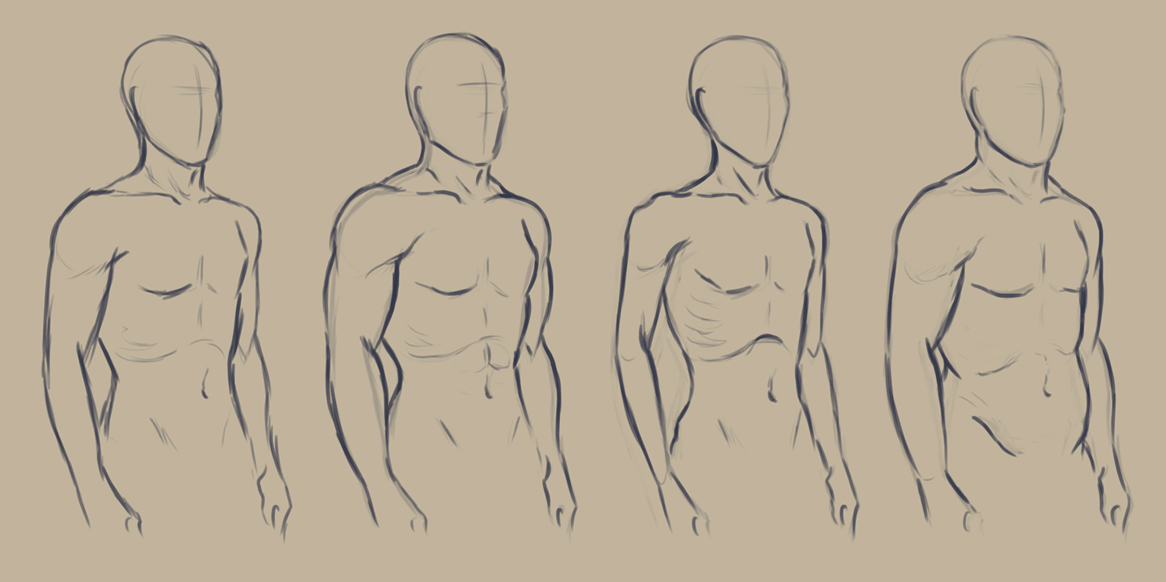1166x582 Male Anatomy Practice Collette J Ellis - Anatomy Sketch Practice