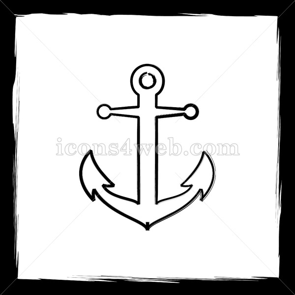 600x600 Anchor Sketch Icon. - Anchor Sketch