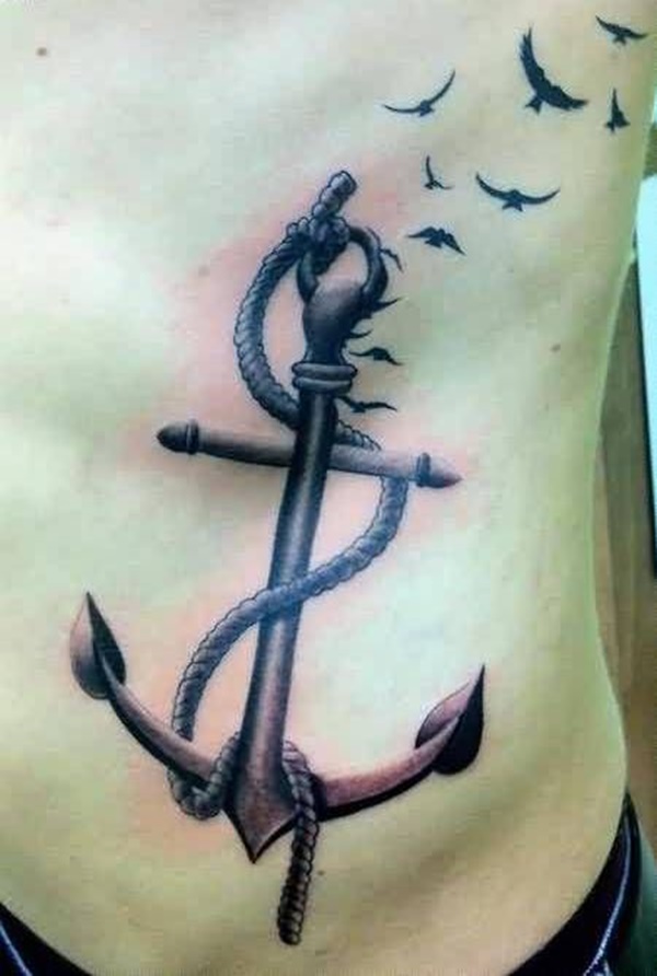 600x892 90 Anchor Tattoos That Pay Homage To The Traditional Tattoo Subject - Anchor Tattoo Sketch