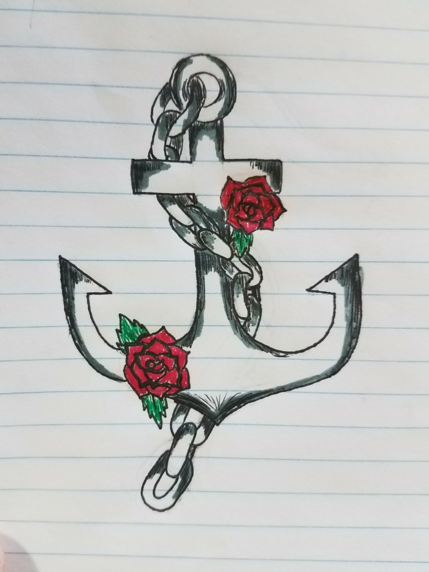 868x1158 Taeganwitcher Anchor Tattoo Sketch For A Friend - Anchor Tattoo Sketch