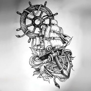 375x375 245 Most Amazing Tattoo Designs Tattoos Tattoos - Anchor Tattoo Sketch