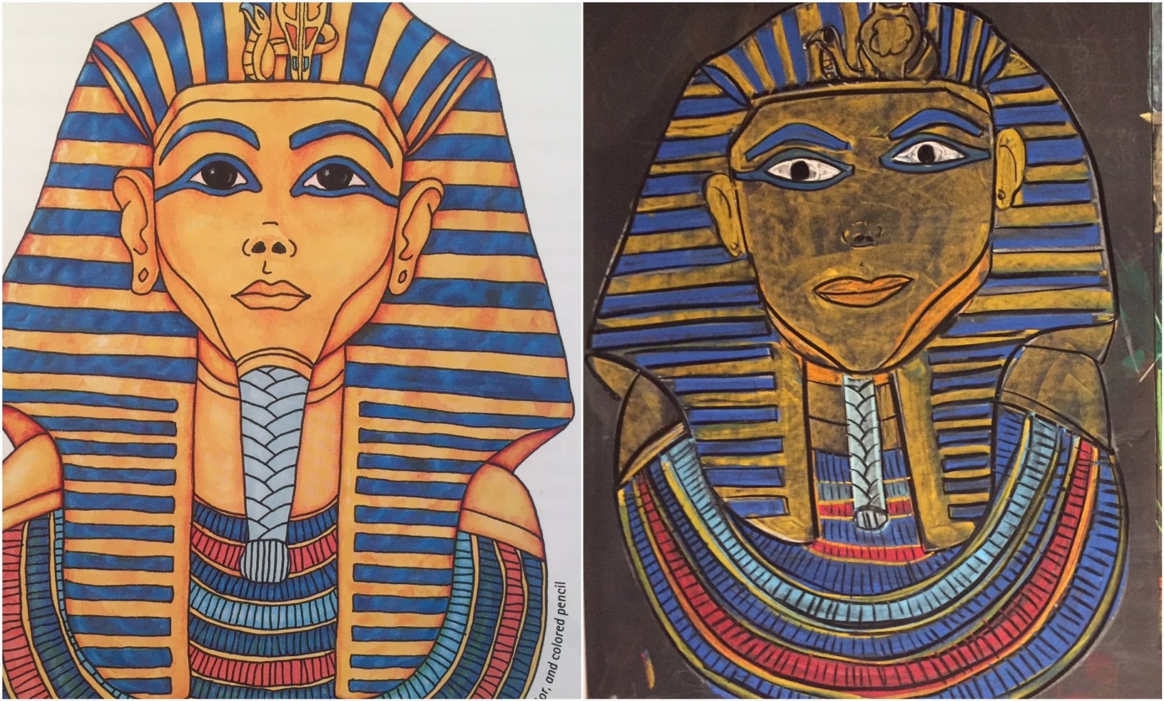 Фараон Тутанхамон рисунок