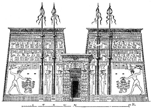 500x358 Ancient Egyptian Temples - Ancient Egypt Sketches