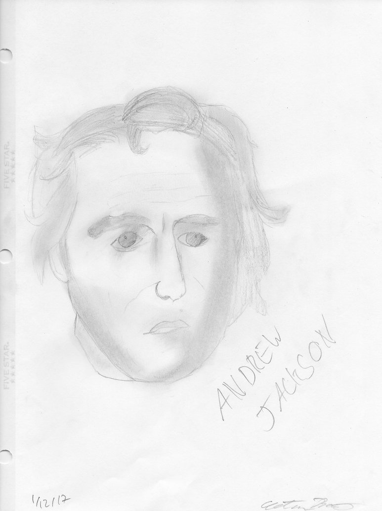 Andrew Jackson Sketch at PaintingValley.com | Explore collection of ...