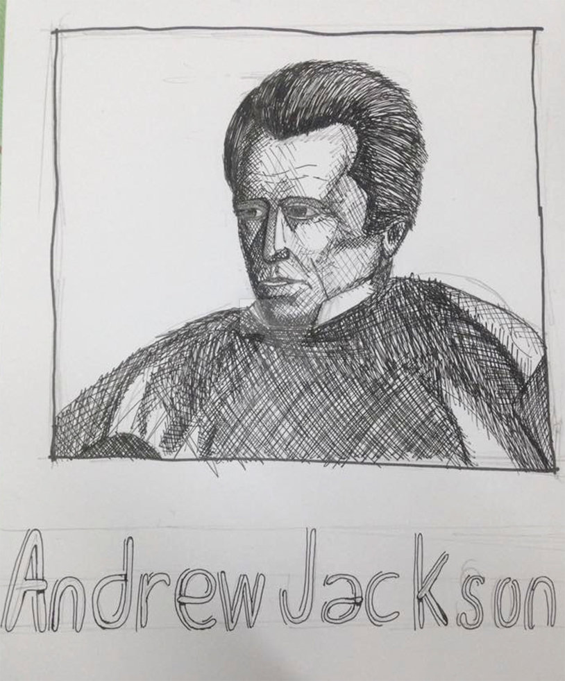 814x981 Andrew Jackson By Vutruongthanhhieu - Andrew Jackson Sketch