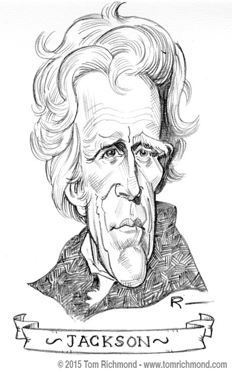 460x740 Richmond Illustration Inc. - Andrew Jackson Sketch