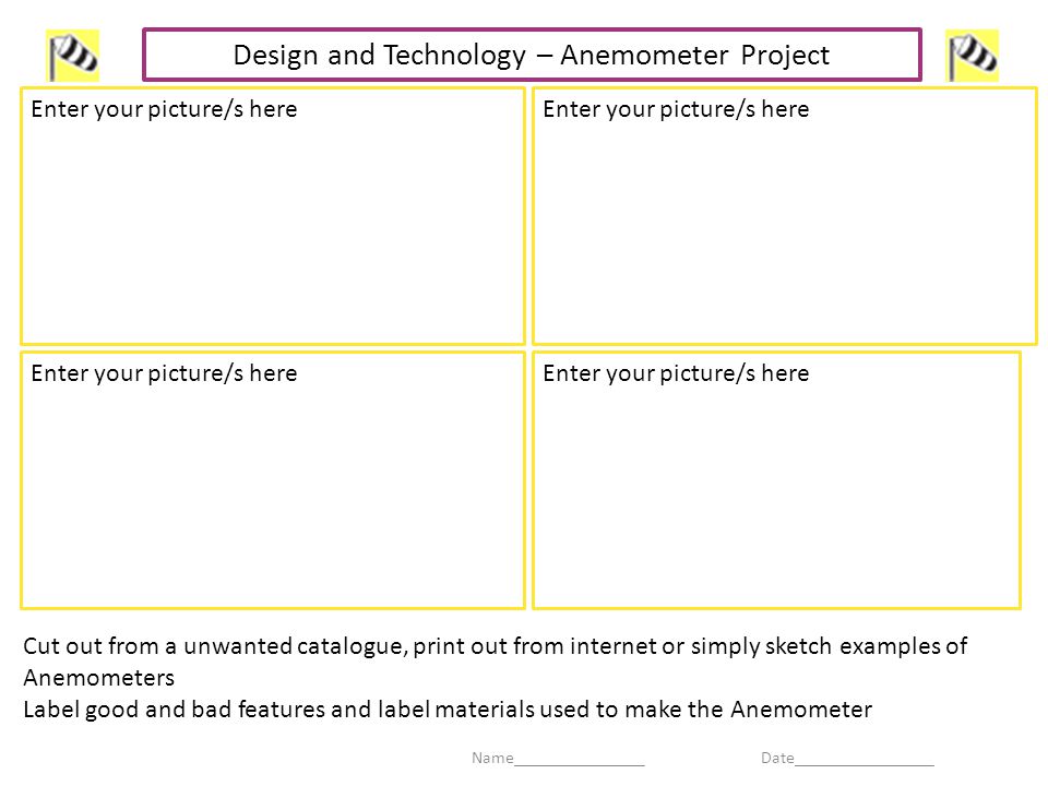 960x720 Design And Technology Anemometer Project - Anemometer Sketch