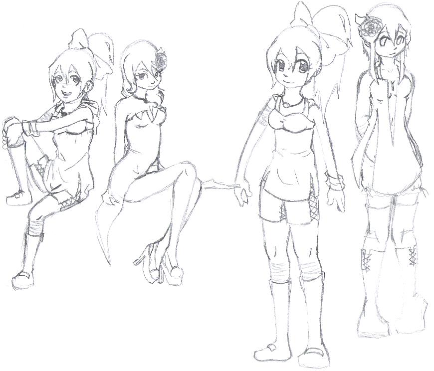 870x744 O.c. A And C Sketch Dump By Angel Baby Love - Angel Baby Sketch