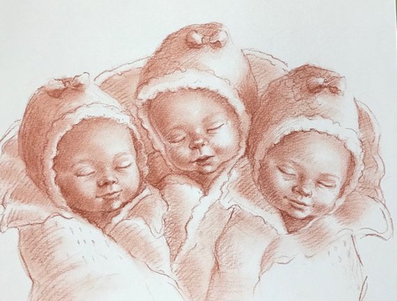 570x432 Angel Babies Posthumous Etsy - Angel Baby Sketch