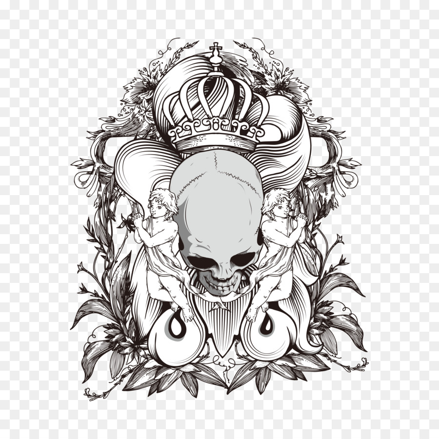 900x900 Devil Angel Drawing Demon - Angel Devil Sketch