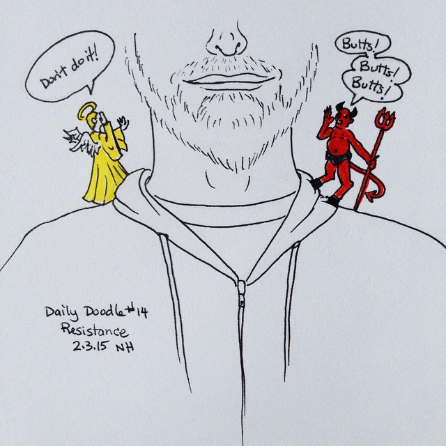 640x640 No.14 Resistance - Angel Devil Sketch